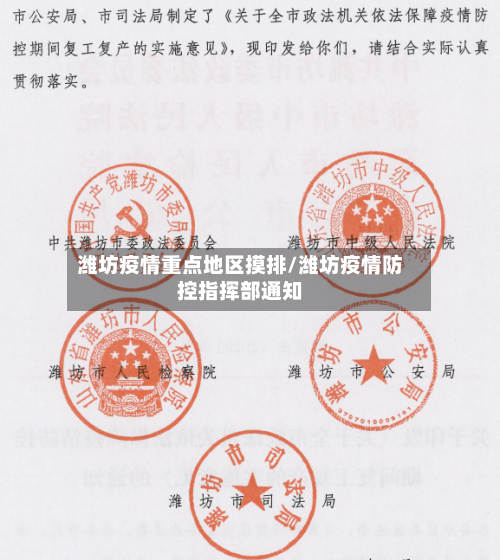 潍坊疫情重点地区摸排/潍坊疫情防控指挥部通知