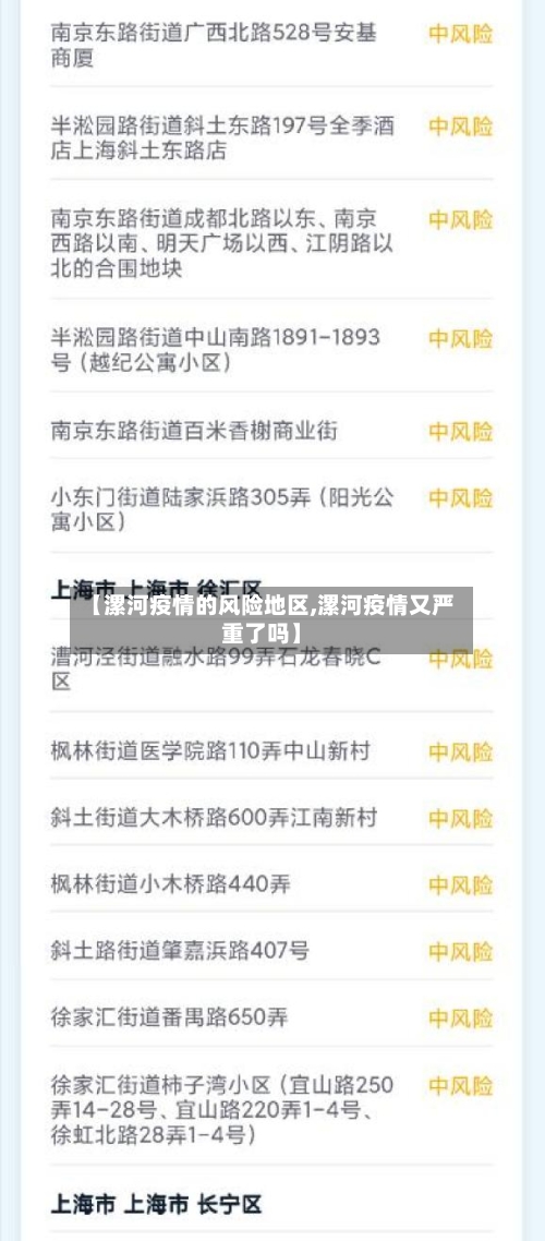 【漯河疫情的风险地区,漯河疫情又严重了吗】