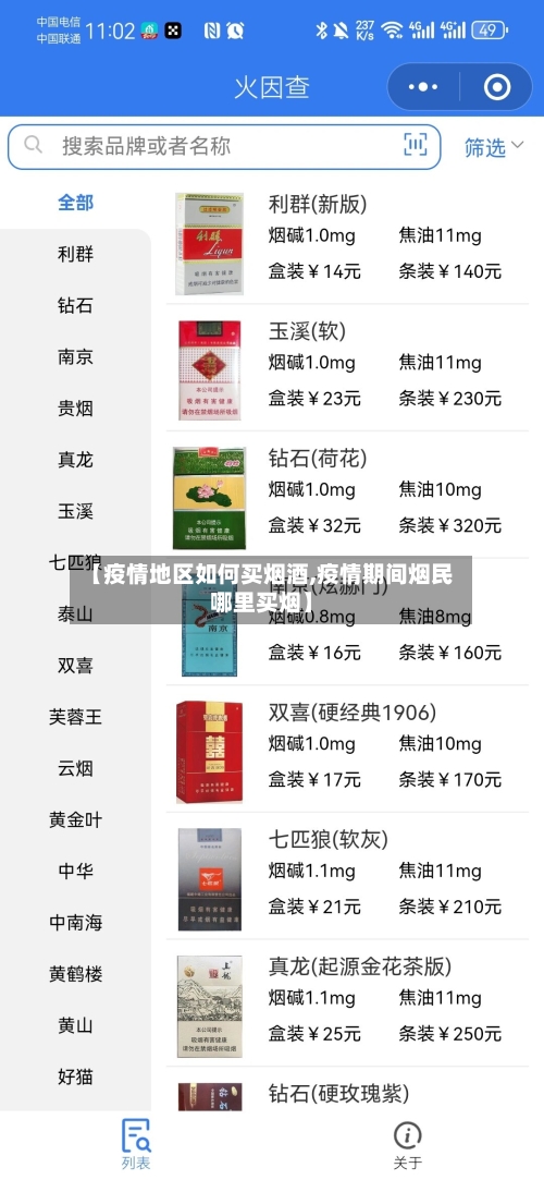 【疫情地区如何买烟酒,疫情期间烟民哪里买烟】-第2张图片