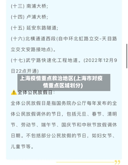 上海疫情重点救治地区(上海市对疫情重点区域划分)-第2张图片