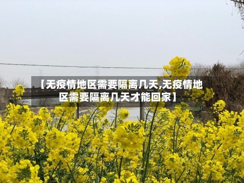 【无疫情地区需要隔离几天,无疫情地区需要隔离几天才能回家】-第2张图片