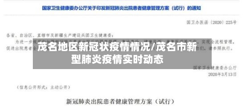 茂名地区新冠状疫情情况/茂名市新型肺炎疫情实时动态-第2张图片