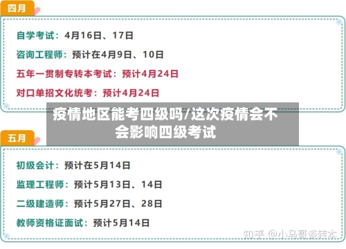 疫情地区能考四级吗/这次疫情会不会影响四级考试