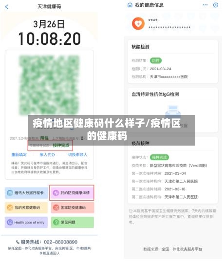 疫情地区健康码什么样子/疫情区的健康码