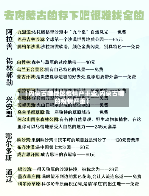 【内蒙古哪地区疫情严重些,内蒙古哪的疫情严重】