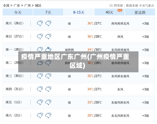 疫情严重地区广东广州(广州疫情严重区域)-第2张图片