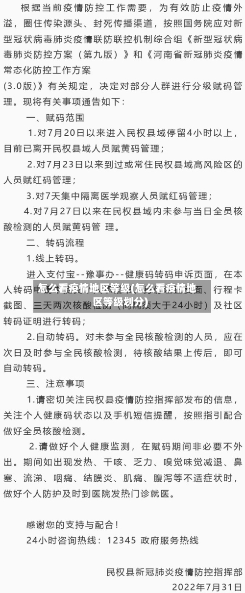 怎么看疫情地区等级(怎么看疫情地区等级划分)