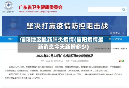 信阳地区最新肺炎疫情(信阳疫情最新消息今天新增多少)