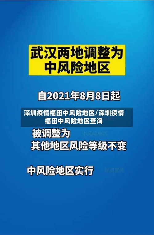 深圳疫情福田中风险地区/深圳疫情福田中风险地区查询