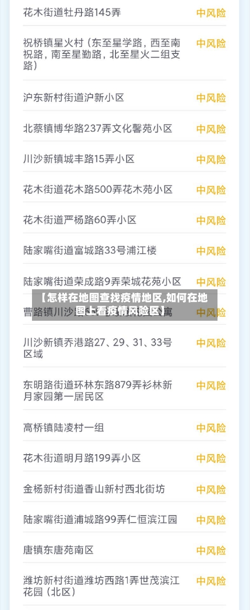 【怎样在地图查找疫情地区,如何在地图上看疫情风险区】-第2张图片