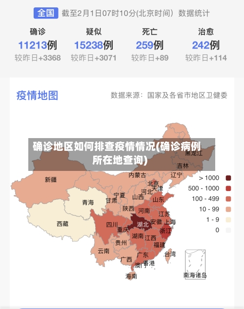 确诊地区如何排查疫情情况(确诊病例所在地查询)
